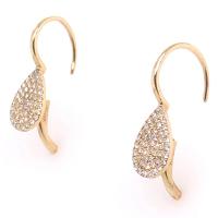 diamond tear drop shape earrings