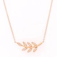 diamond leaf necklace