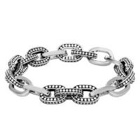 john hardy dot sterling silver small link bracelet