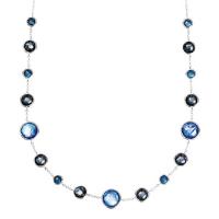 ippolita 925 lollipop sterling silver & mixed gemstone lollitini station necklace