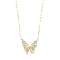 stephen webster fly by night 18kt yellow gold & pave diamond necklace