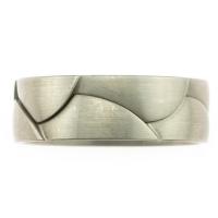 furrer jacot 18k white gold braided gents band