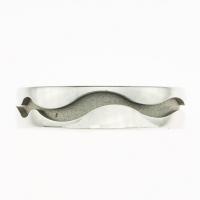 furrer jacot 18k white gold wave gents band