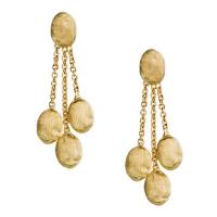 marco bicego siviglia 18kt yellow gold three strand oval earrings