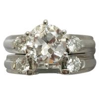 old european cut diamond engagement ring