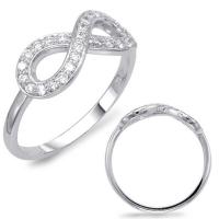 infinity diamond fashion ring