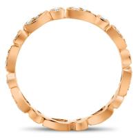 paisley rose gold and diamond band