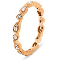 paisley rose gold and diamond band