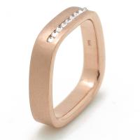 finger shaped inverted diamond band