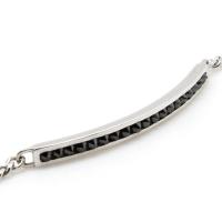 rose inverted diamond id bracelet