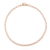 delicate bezel diamond rose gold link bracelet