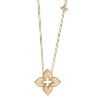 roberto coin 3 row necklace with diamond clasp