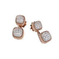 roberto coin twist ring with diamonds