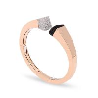 roberto coin 18kt gold 1 row square bangle