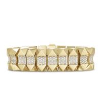 roberto coin flexible bangle with diamonds