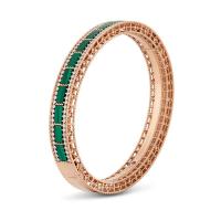 roberto coin 18kt gold rounded tapered earrings with diamonds