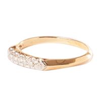 yellow & white gold diamond ring