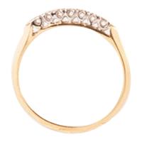 yellow & white gold diamond ring