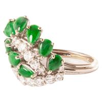 jade & diamond leaf ring jade & diamond leaf ring