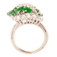 jade & diamond leaf ring jade & diamond leaf ring