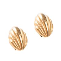 gold shell earrings