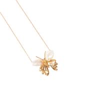 Pearl Winged Butterfly Necklace