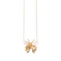 pearl winged butterfly necklace