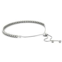 total 0.66 carat adjustable tennis bracelet - metal: white gold 14k
