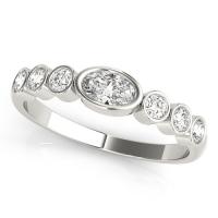grace and elegant stackable ring - metal: white gold 14k