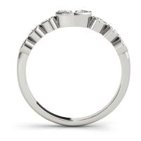 grace and elegant stackable ring - metal: white gold 14k