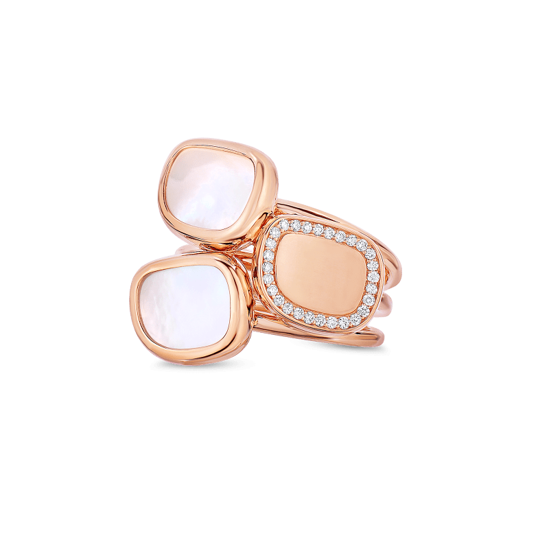 roberto coin ring with mother of pearl and diamonds roberto coin ring with mother of pearl and diamonds