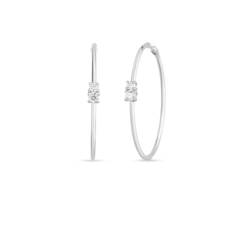 roberto coin 18kt gold diamond earrings roberto coin 18kt gold diamond earrings