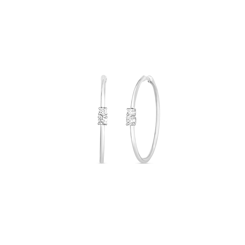 roberto coin 18kt gold diamond earrings roberto coin 18kt gold diamond earrings