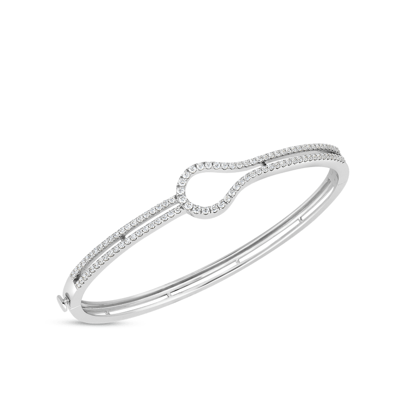 roberto coin art deco bangle with diamonds roberto coin art deco bangle with diamonds