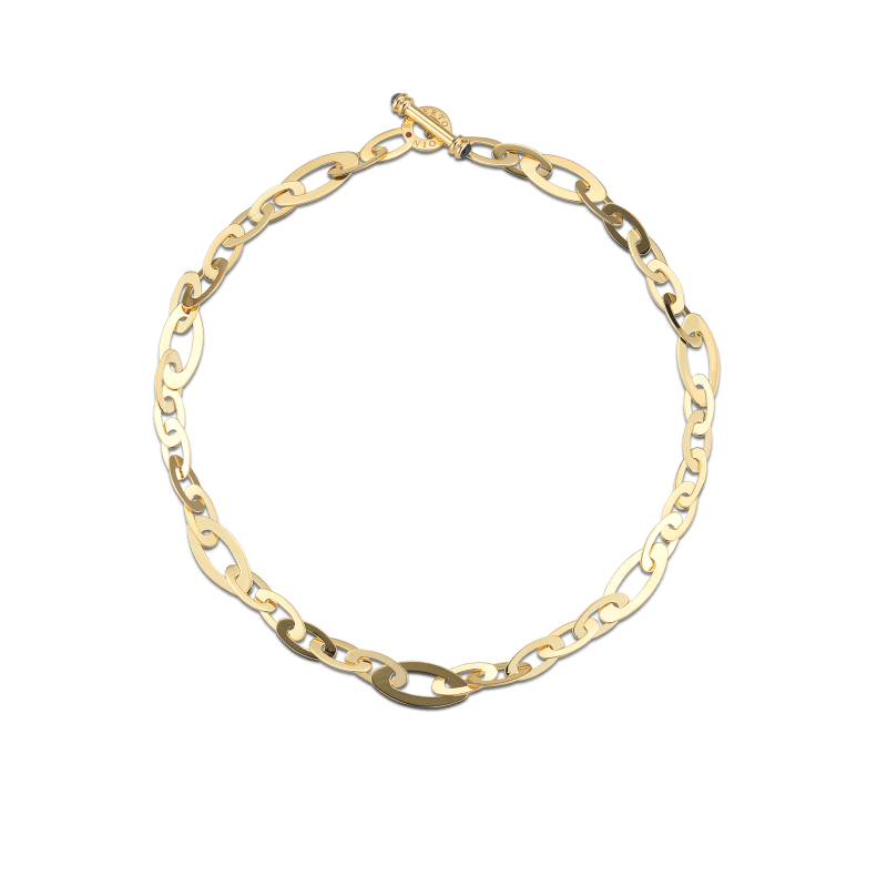 roberto coin chic and shine medium link necklace roberto coin chic and shine medium link necklace