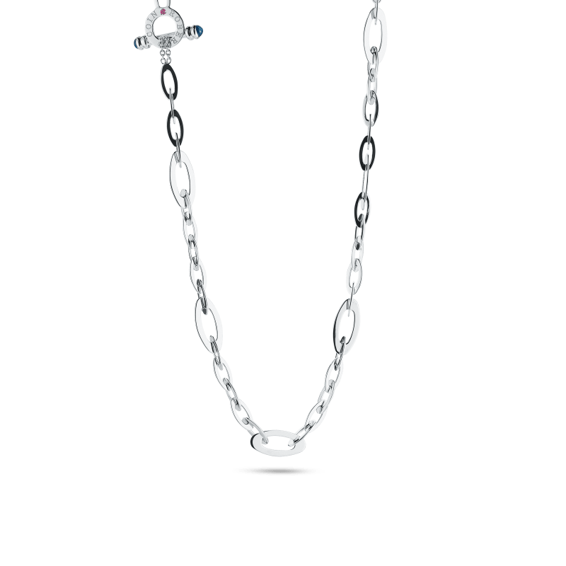 roberto coin chic and shine small link necklace roberto coin chic and shine small link necklace