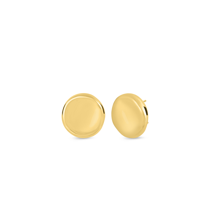 roberto coin large button earrings roberto coin large button earrings