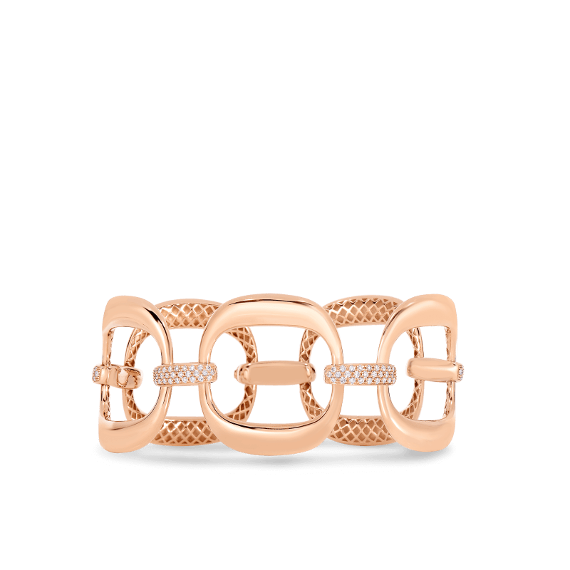 roberto coin link bracelet with diamonds roberto coin link bracelet with diamonds