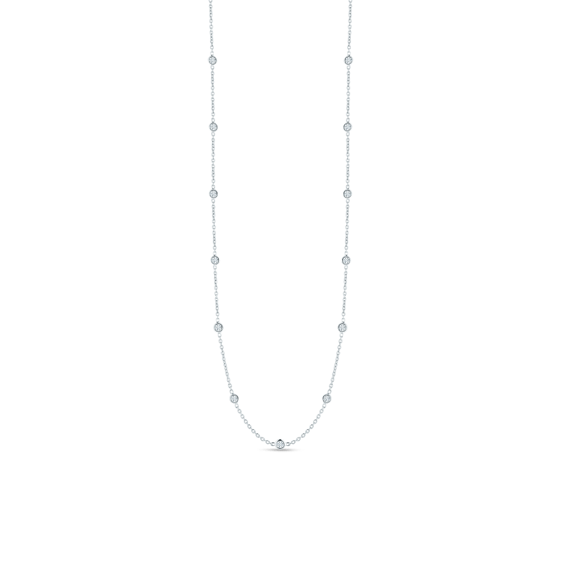 roberto coin necklace with 15 diamond stations roberto coin necklace with 15 diamond stations