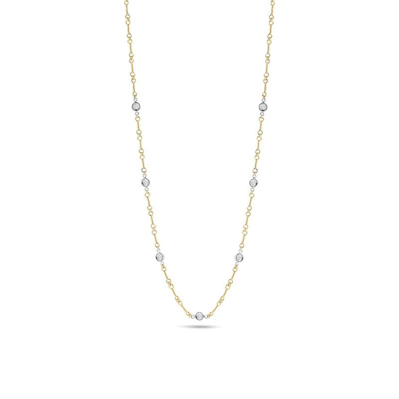 roberto coin dogbone chain necklace with diamond stations roberto coin dogbone chain necklace with diamond stations