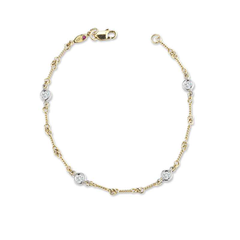 roberto coin dogbone chain bracelet with diamond stations roberto coin dogbone chain bracelet with diamond stations