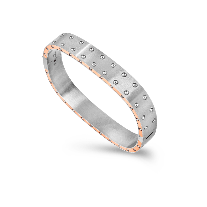 roberto coin 18kt gold & steel bangle roberto coin 18kt gold & steel bangle