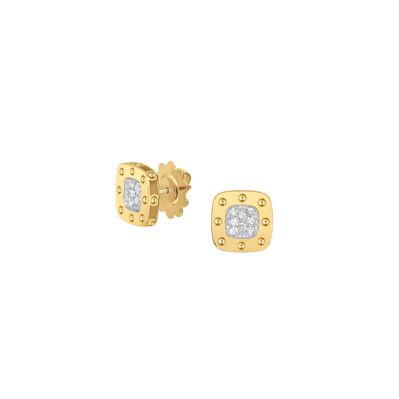 roberto coin stud earring with diamonds roberto coin stud earring with diamonds