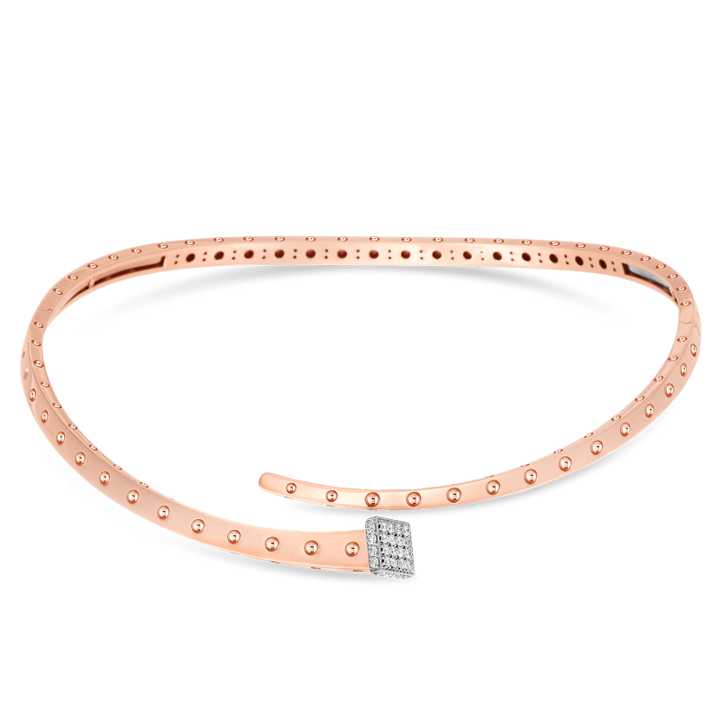 roberto coin chiodo collar with diamonds roberto coin chiodo collar with diamonds