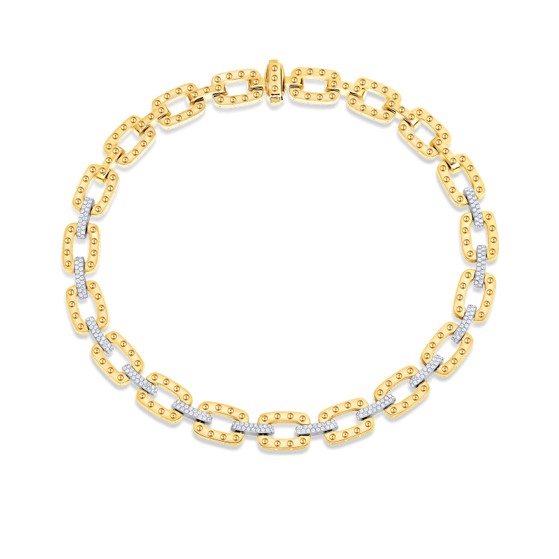 roberto coin link necklace with diamonds roberto coin link necklace with diamonds