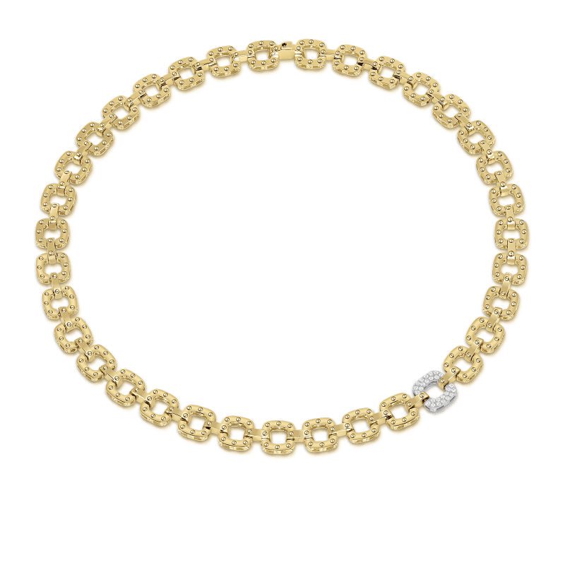 roberto coin necklace with 1 diamond link roberto coin necklace with 1 diamond link