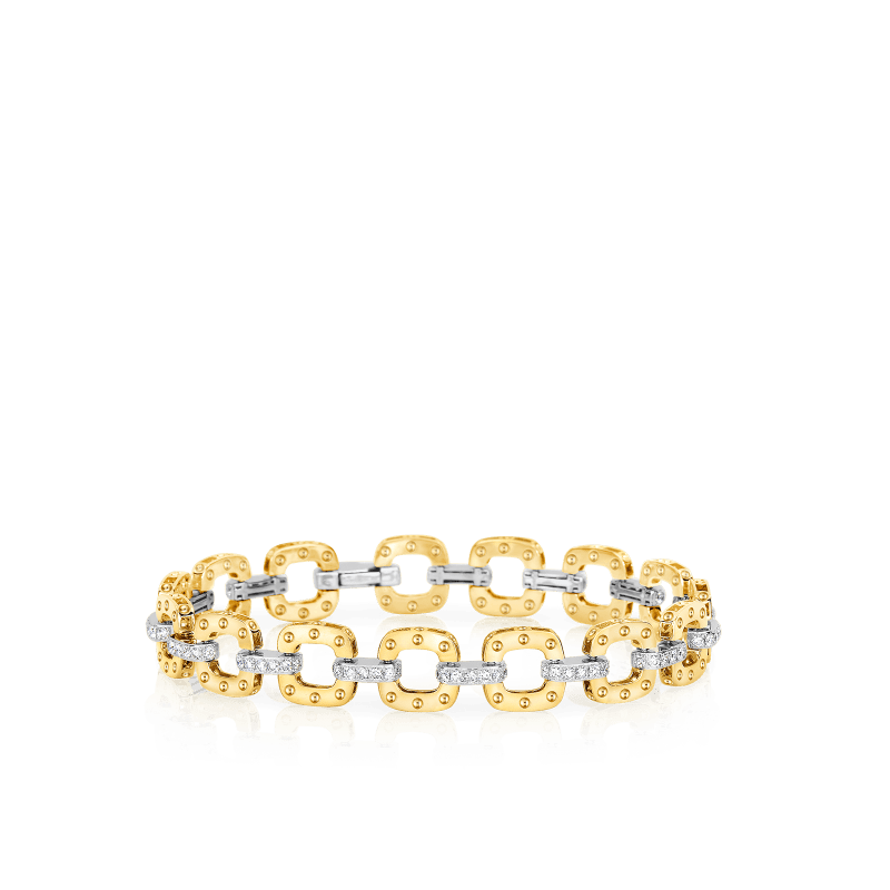 roberto coin petite link bracelet with diamonds roberto coin petite link bracelet with diamonds