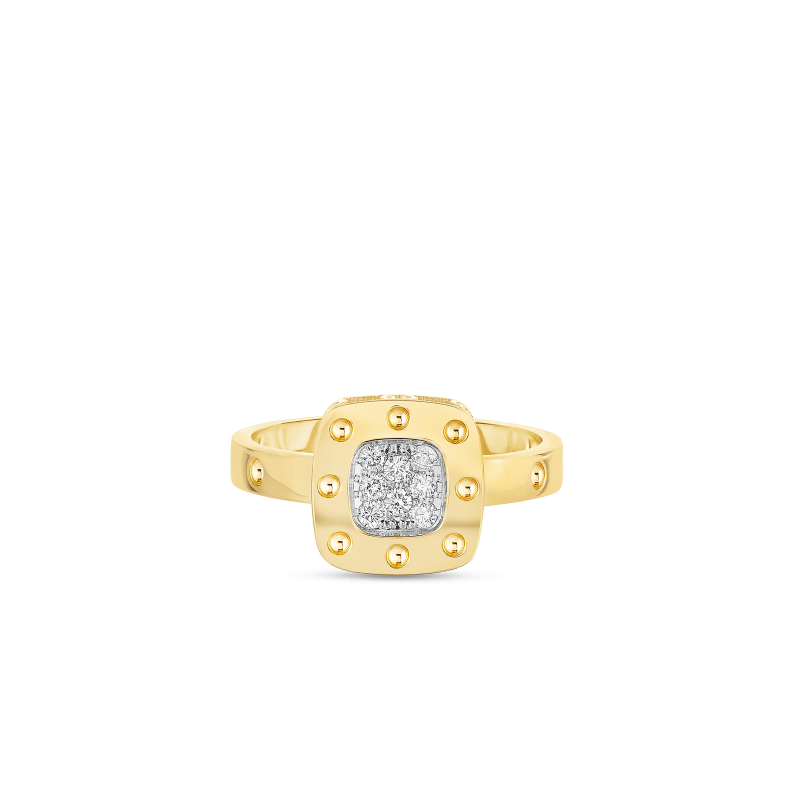roberto coin 18kt gold ring with diamonds roberto coin 18kt gold ring with diamonds
