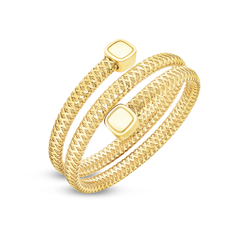 roberto coin flexible triple wrap bangle
