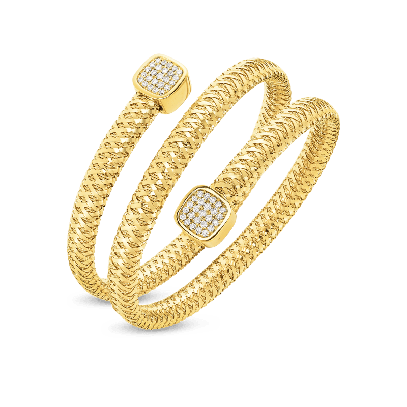 roberto coin flexible triple wrap bangle with diamonds roberto coin flexible triple wrap bangle with diamonds